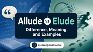 Allude vs Elude