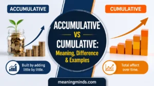 Accumulative vs Cumulative